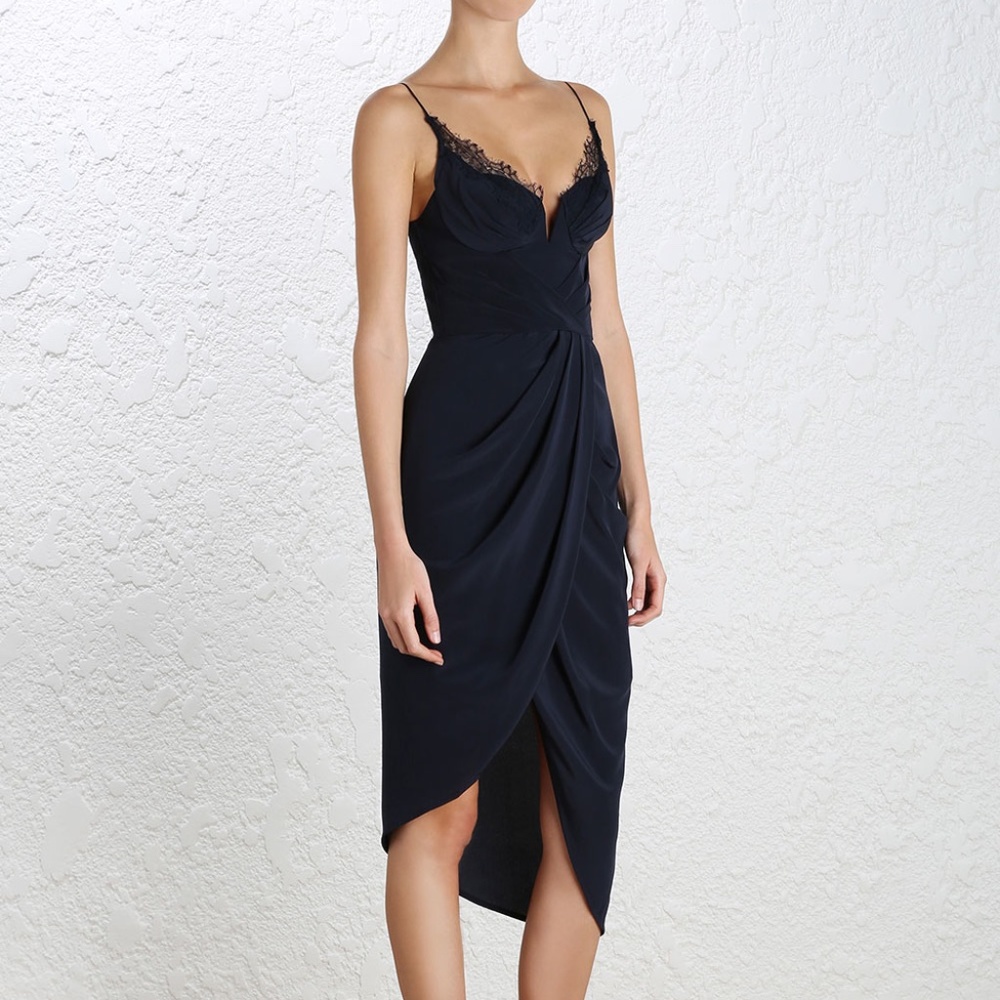 Zimmermann Silk Web Underwire Dress